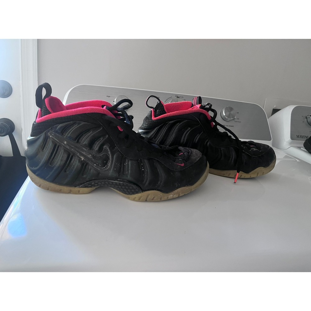 Nike Air Foamposite Pro Black Laser Crimson Basketball Shoes 616750-001 Mens 10